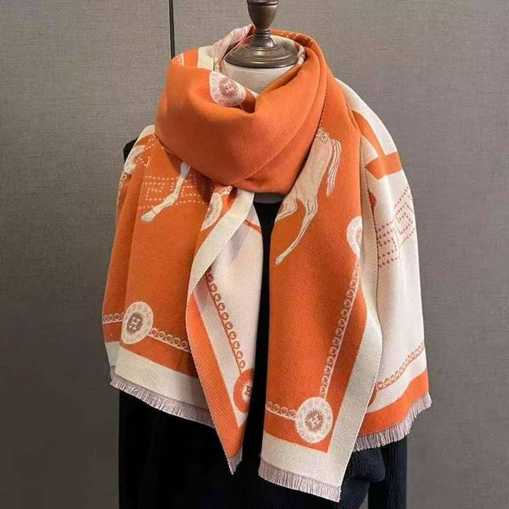 NEW! EXQUISITE CASHMERE BLEND SCARF WRAP - Picture 7 of 9